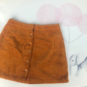 Corduroy Mini Skirt